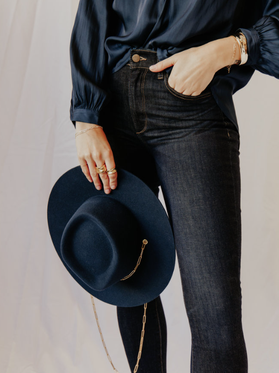 Navy Grey Ulysse Hat