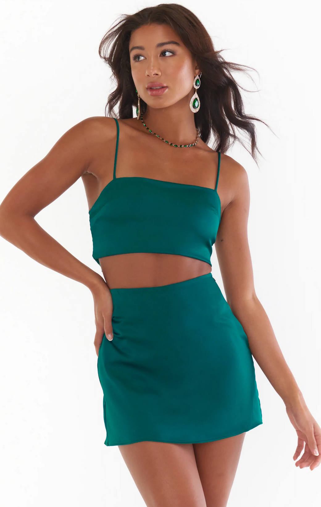 Emerald All Night Skort