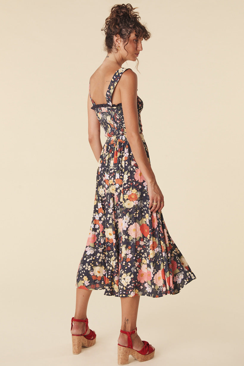 Nightshade Sangria Midi Skirt
