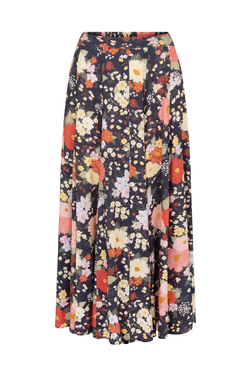 Nightshade Sangria Midi Skirt