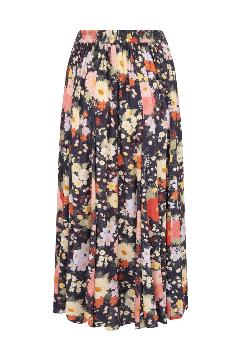 Nightshade Sangria Midi Skirt