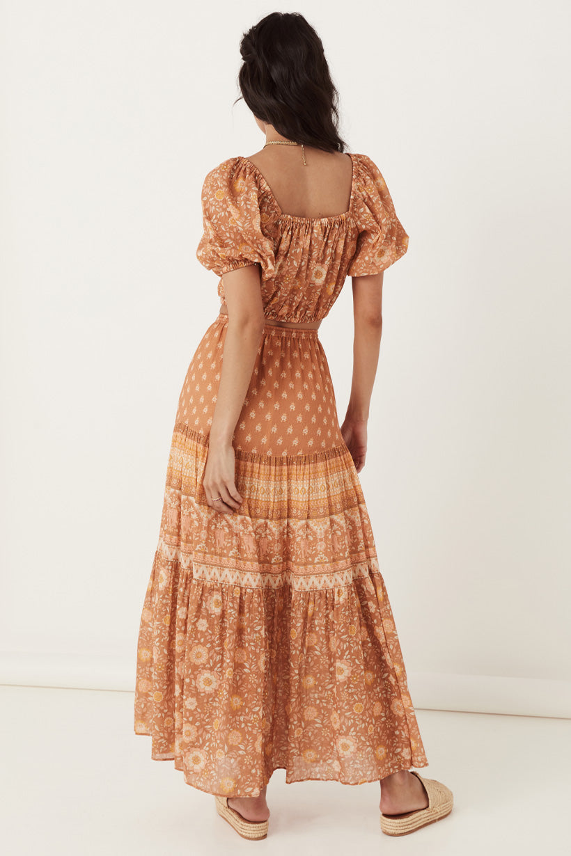 Utopia Maxi Skirt Cinnamon