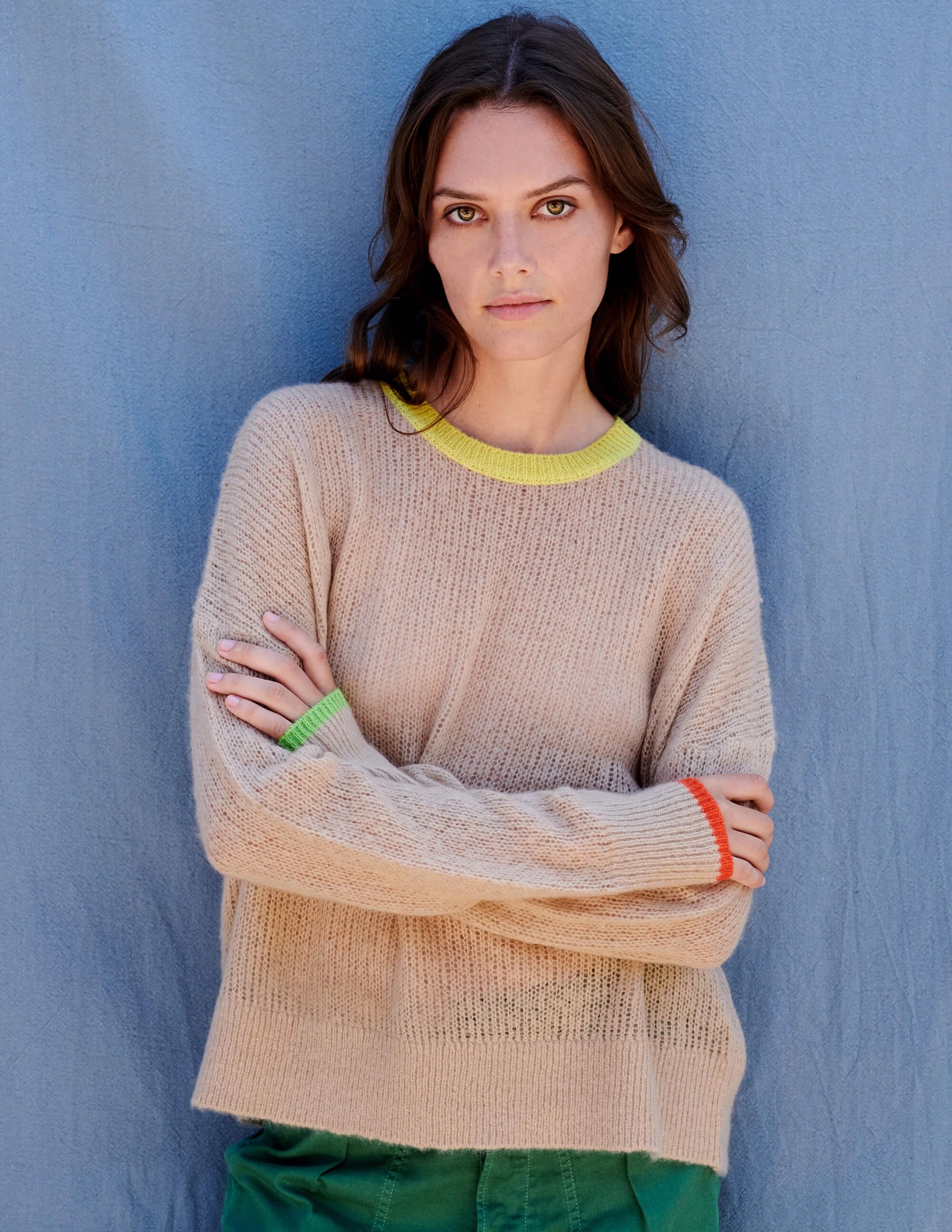 Sundry colorblock sweater sales