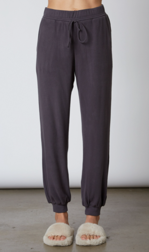 Ribbed Hacci Jogger Smoke