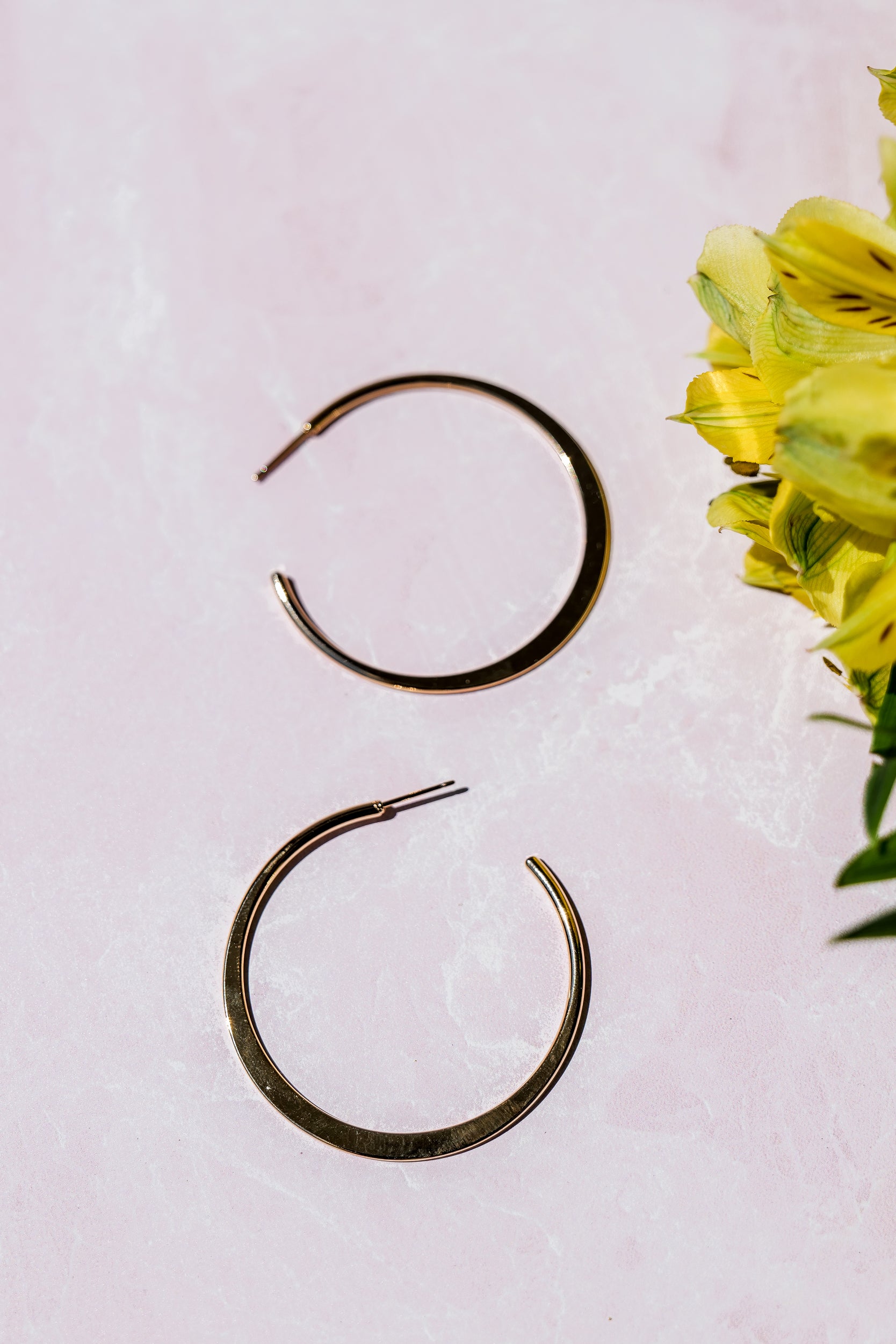 Classic Gold Hoops Large