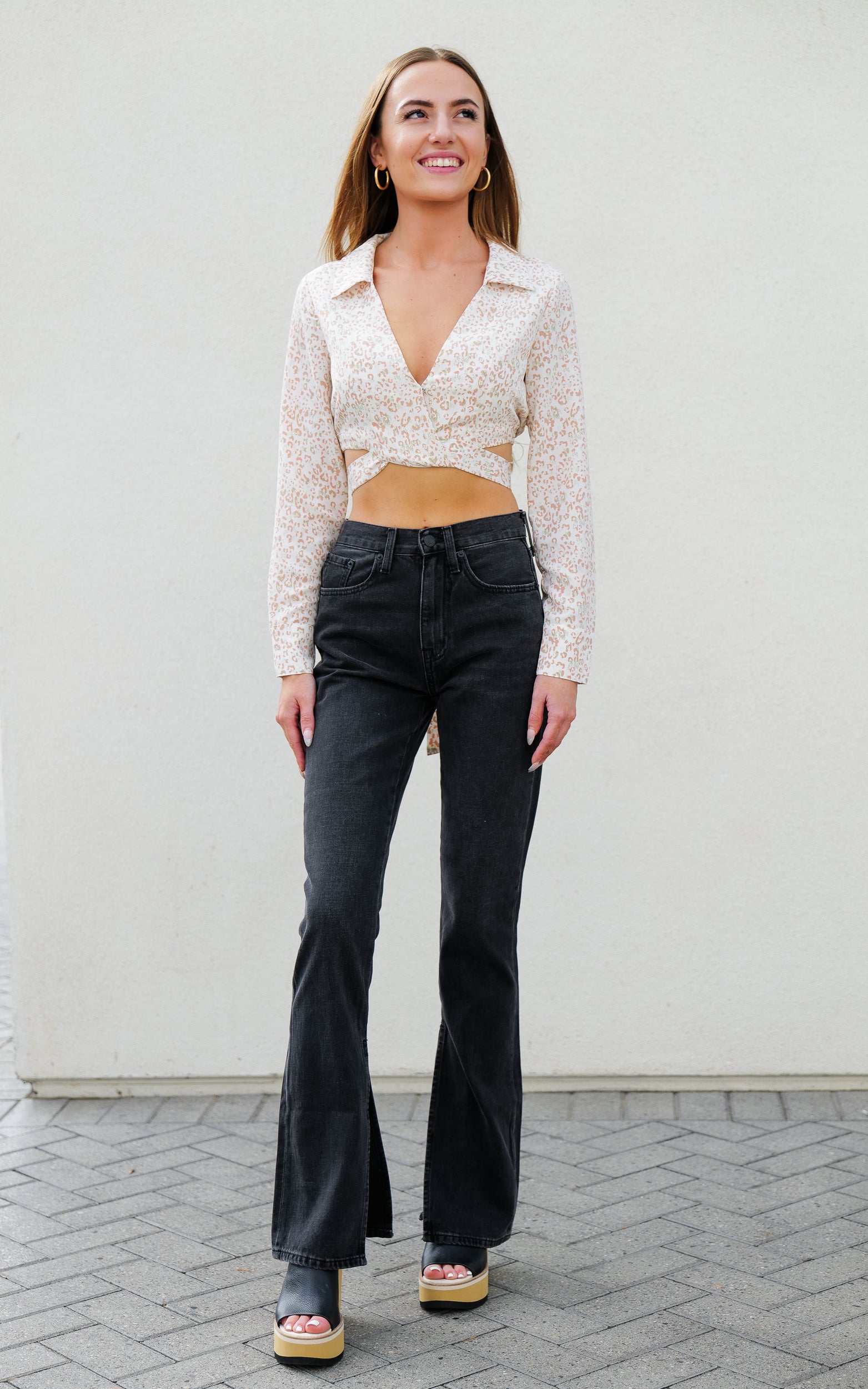 Soft Purr Tie Waist Top