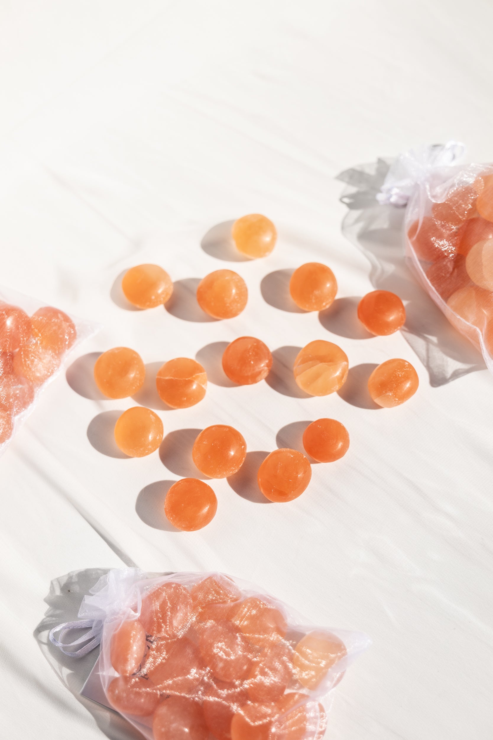 Orange Stumbled Selenite