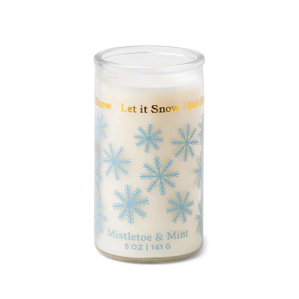 Snowflakes Spark Candle