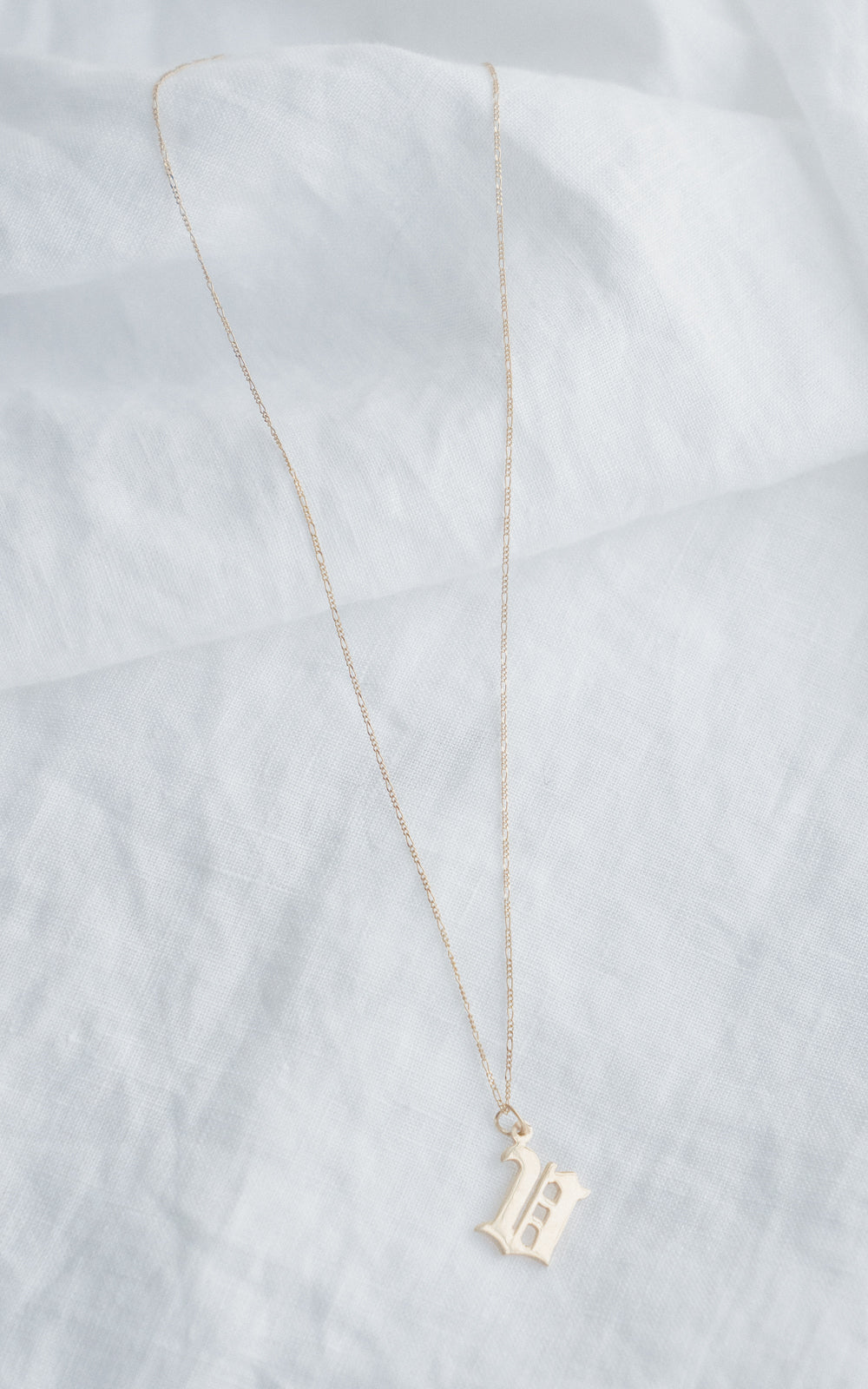 Gold Old English Necklace Large