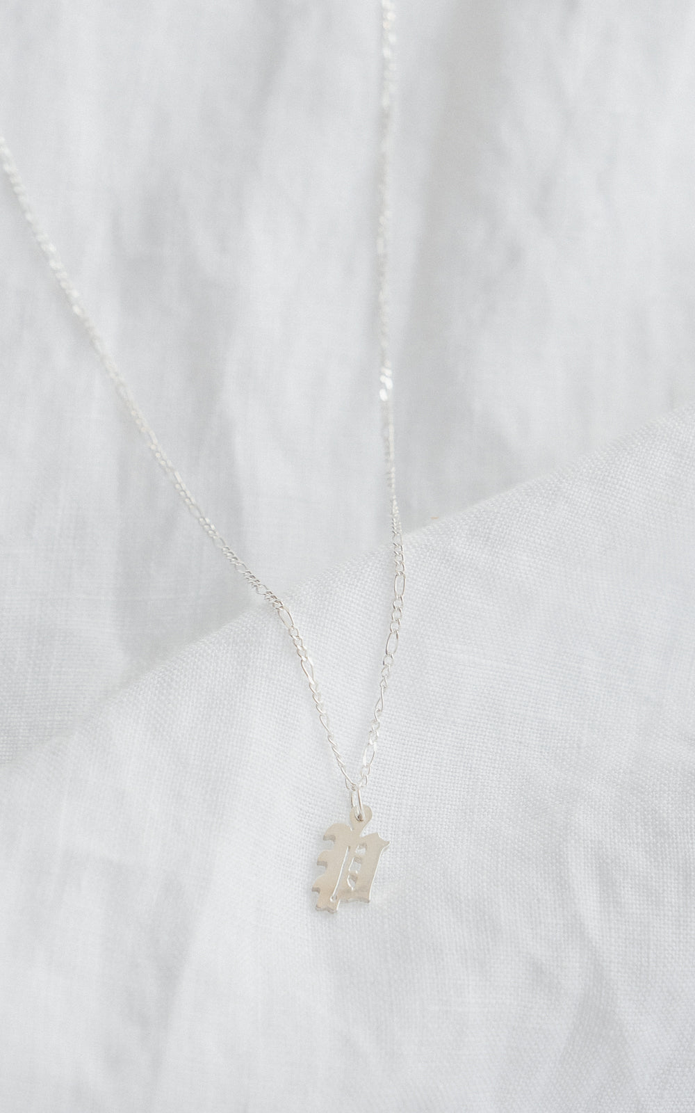 Silver Small Old English