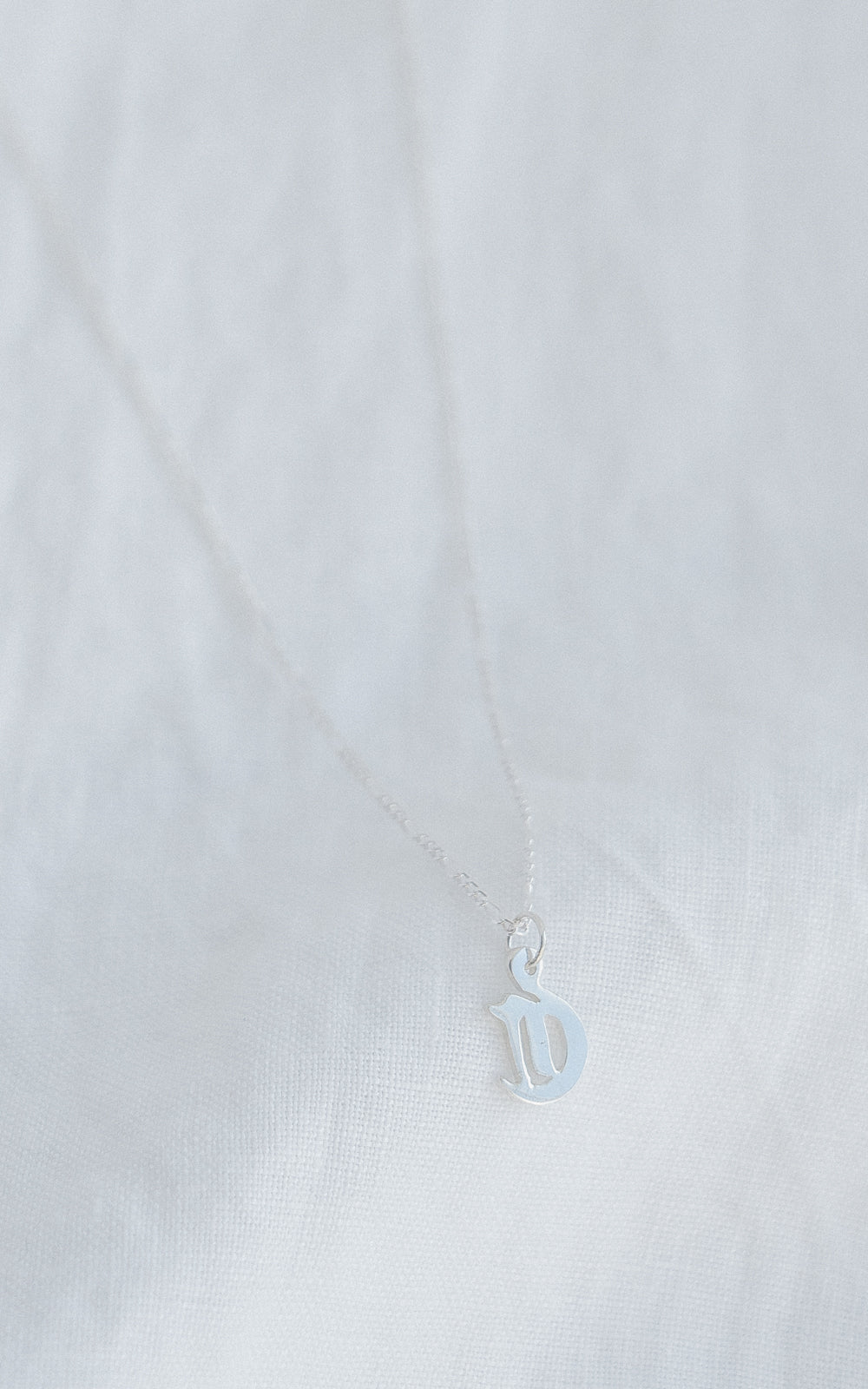 Silver Small Old English