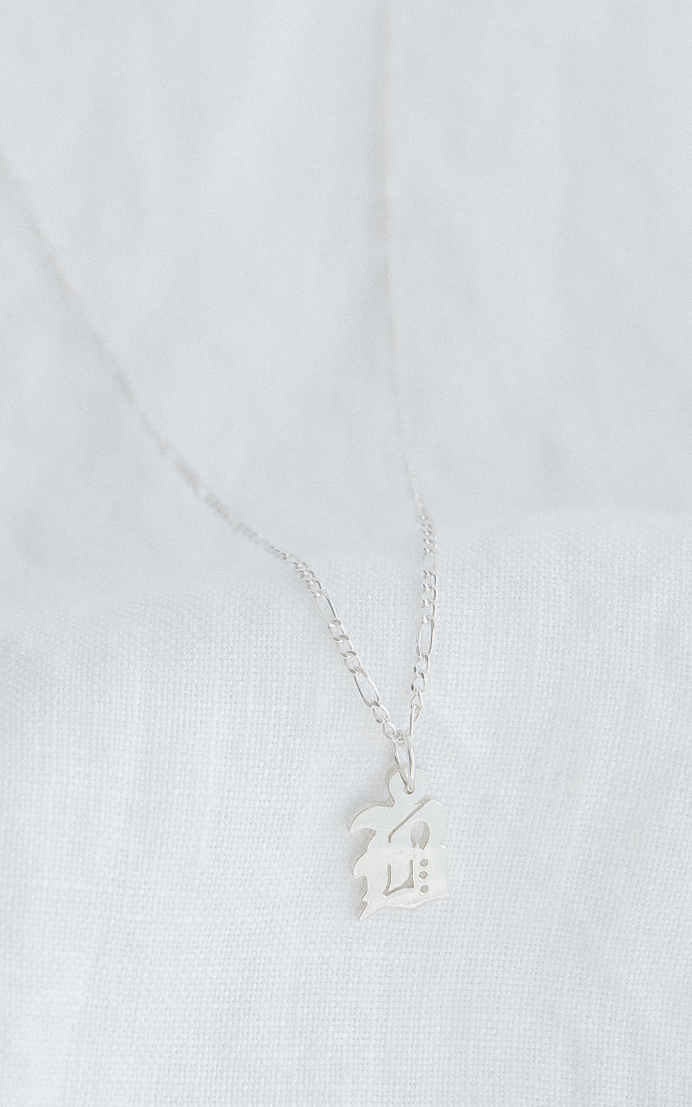 Silver Small Old English