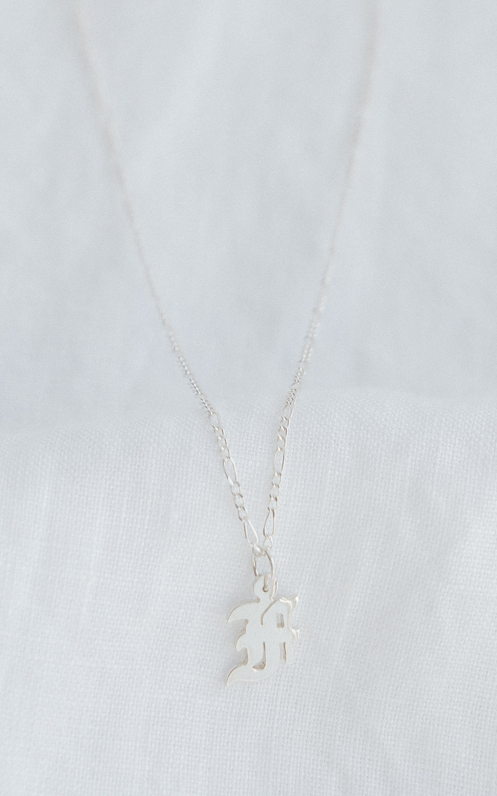 Silver Small Old English