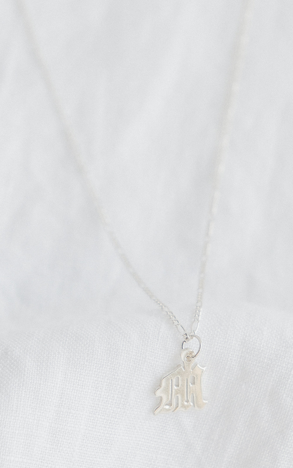 Silver Small Old English
