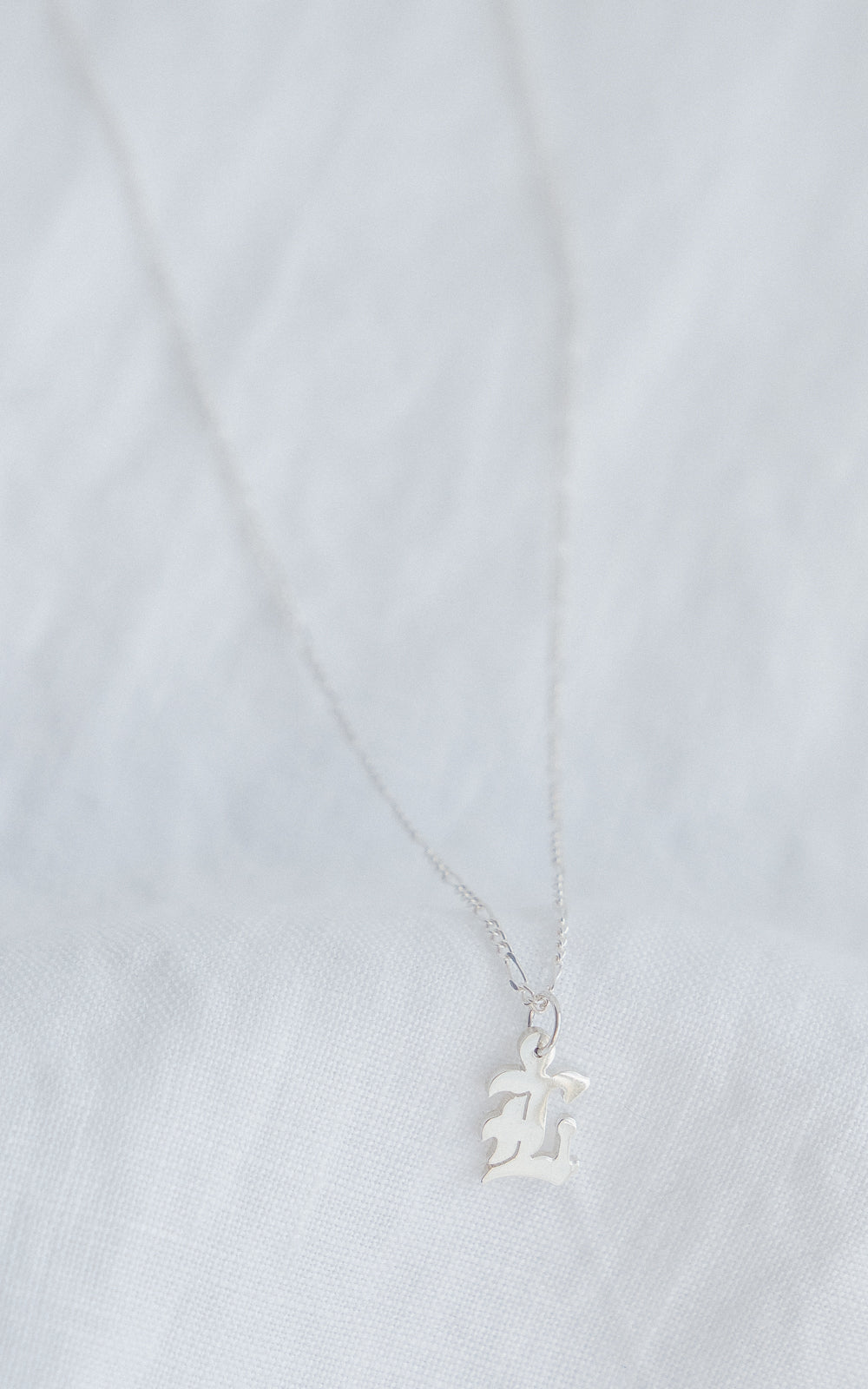 Silver Small Old English