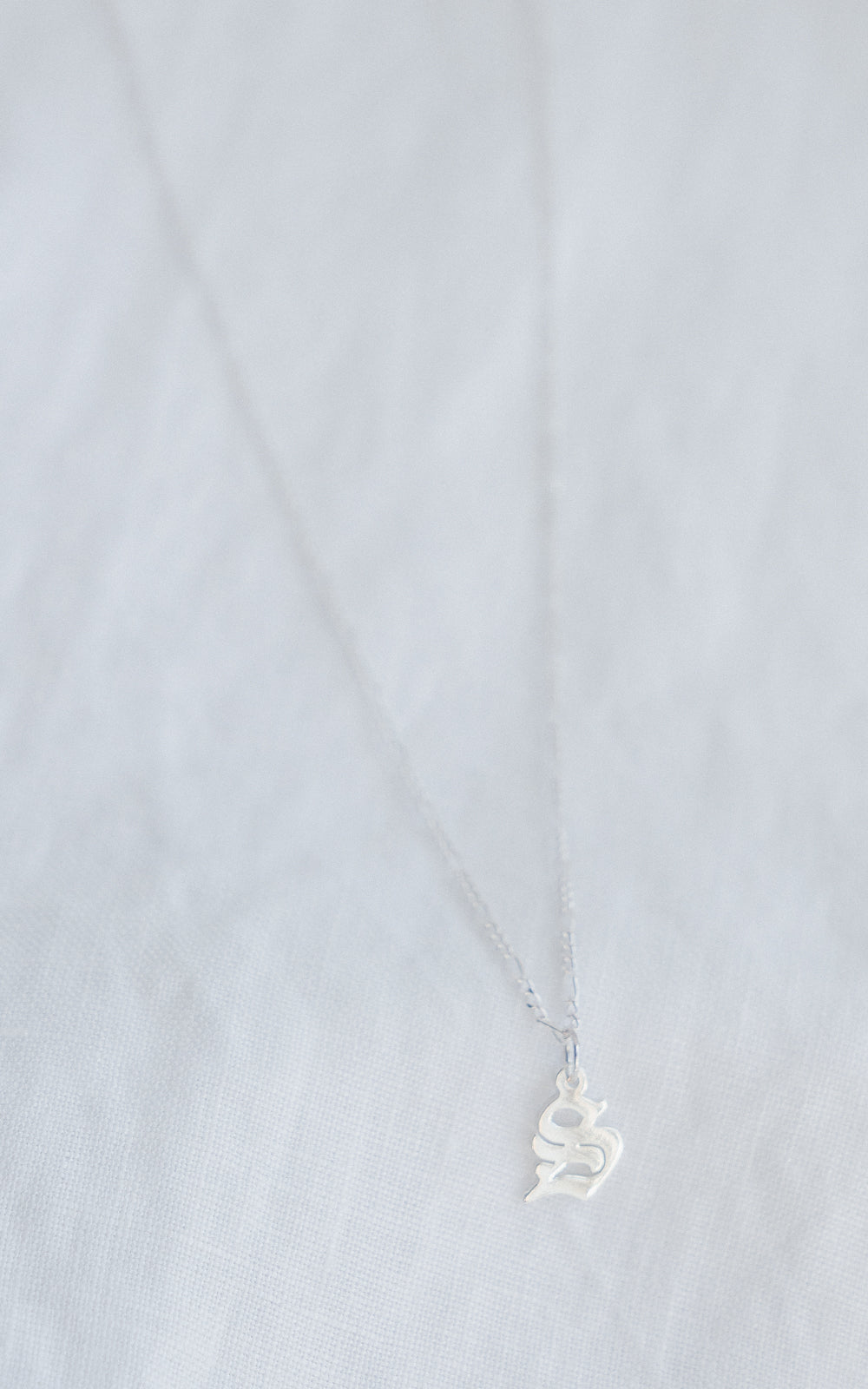 Silver Small Old English