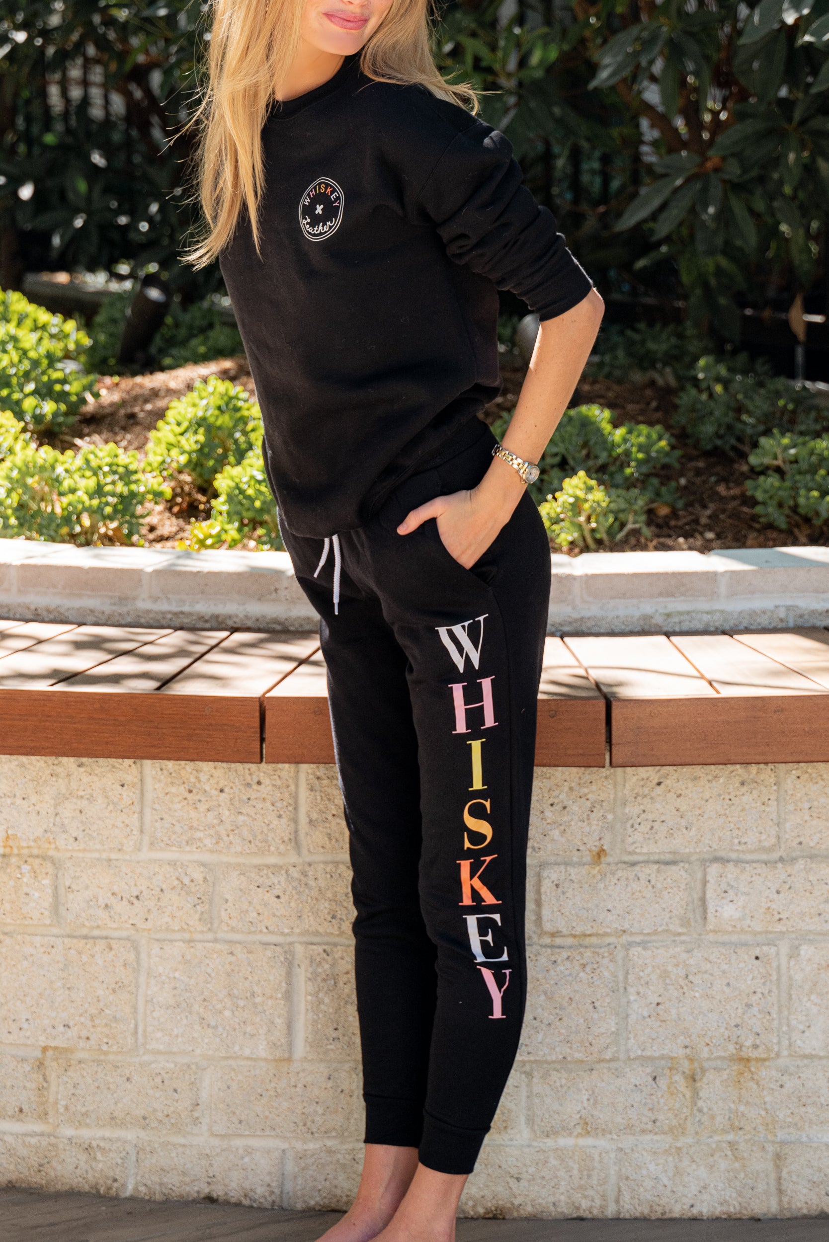 Black Whiskey Sweatpants