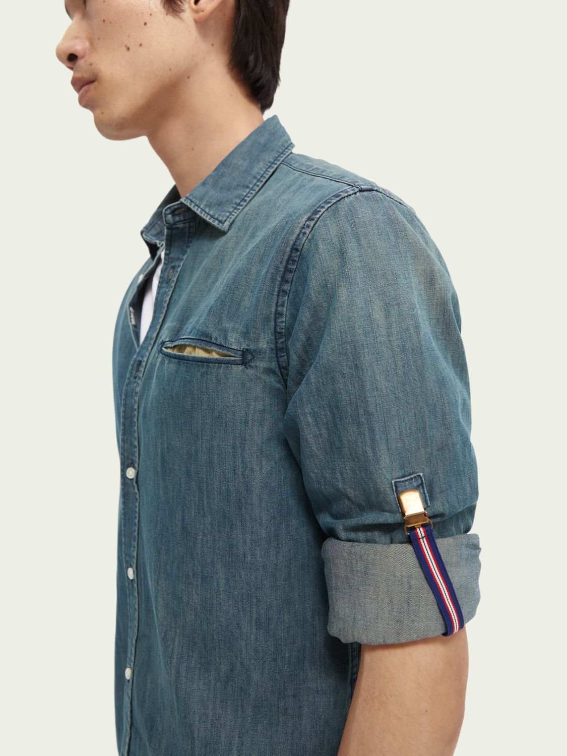 Washed Lightweight Denim Shirt
