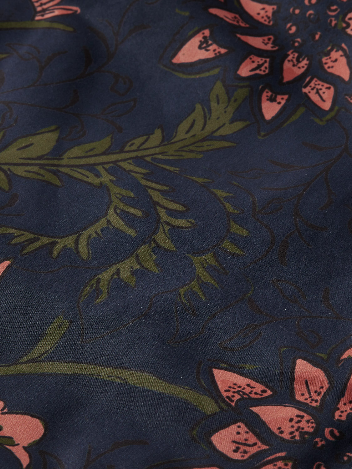 Navy Floral Swim Trunks