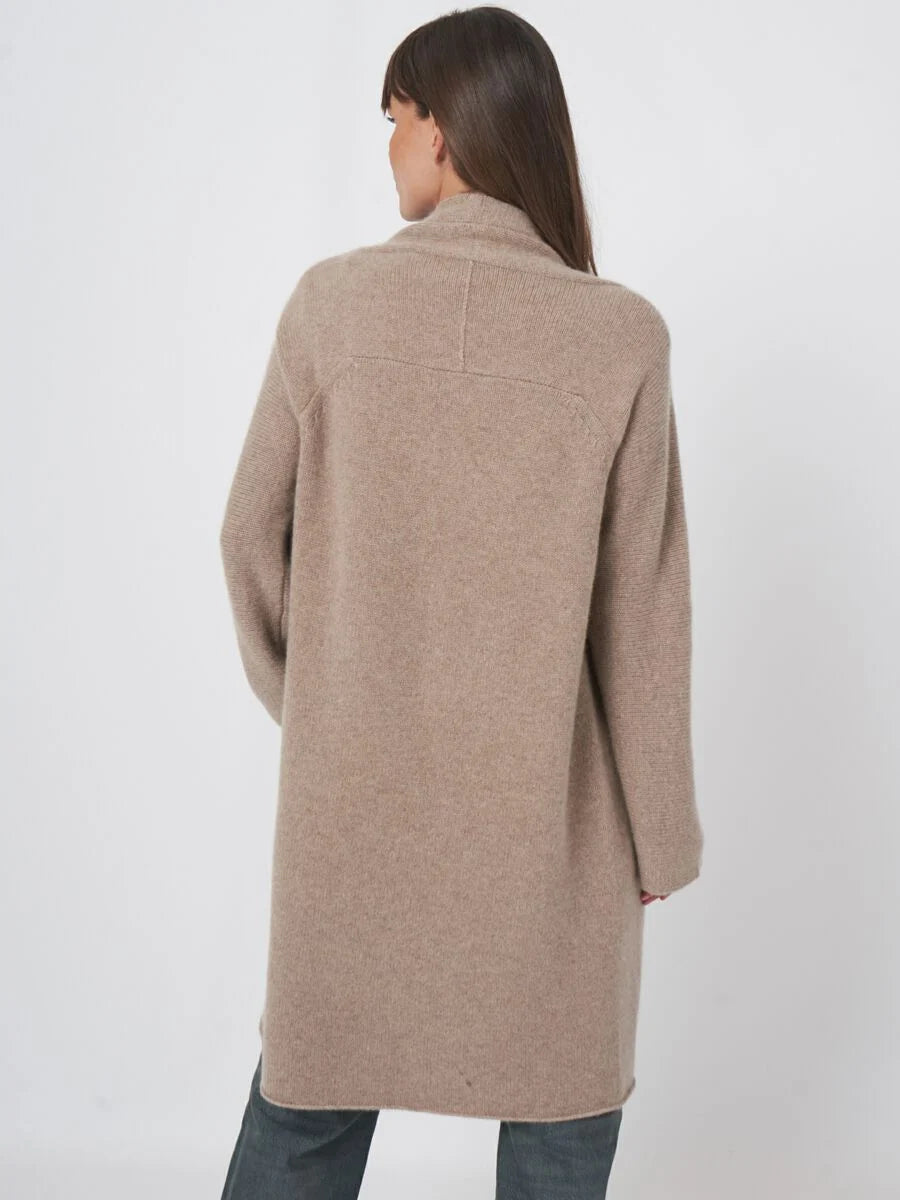 Taupe Luxurious Cashmere Cardigan