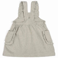 Grey Pinstripe Overall Dress