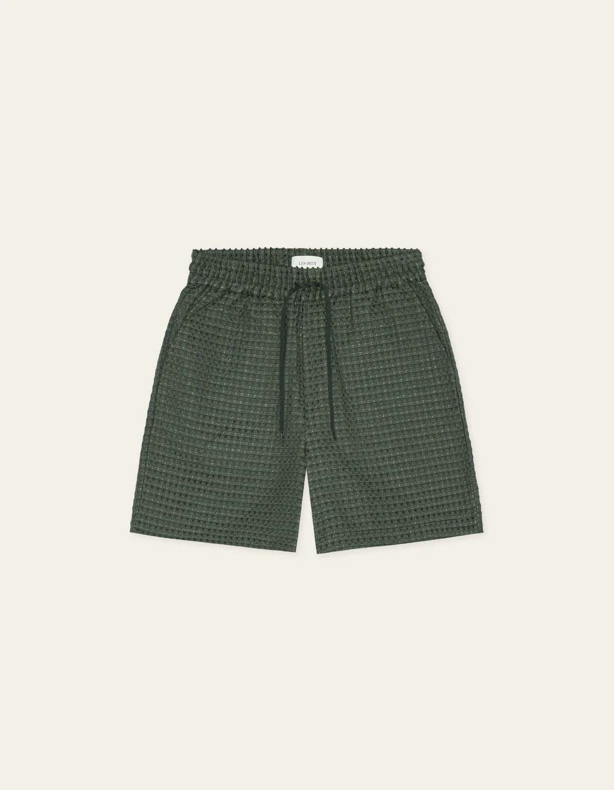 Pine Green Check Seersucker Shorts