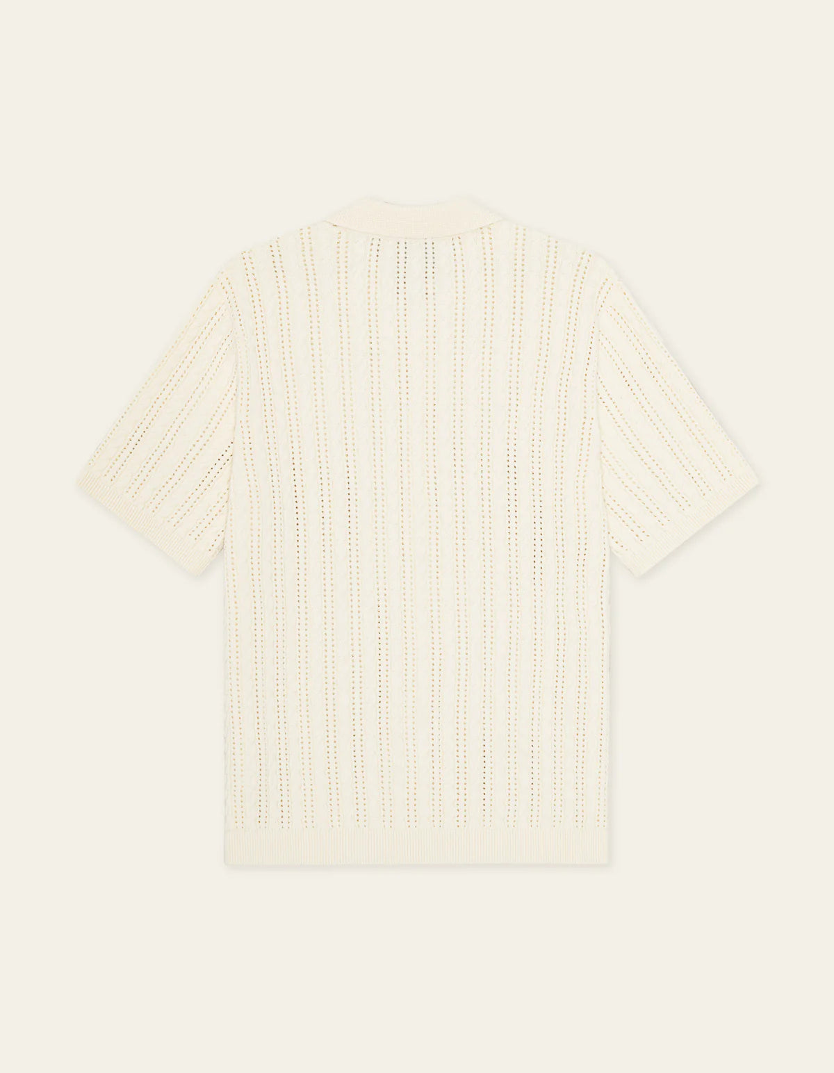 Eggnog Cable Knitted SS Shirt