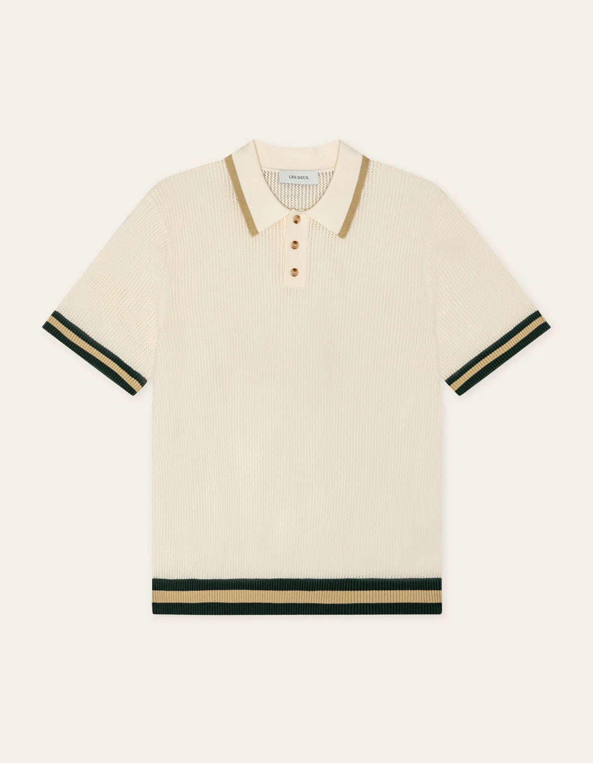 Eggnog Lace Knitted Polo