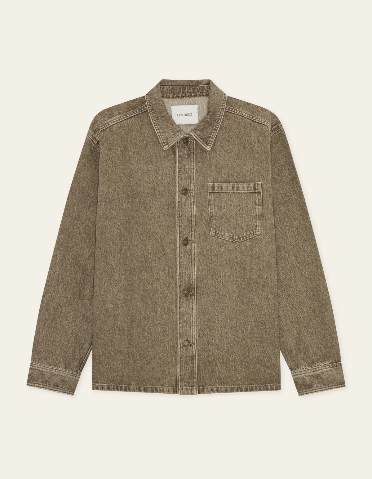 Light Brown Denim Overshirt
