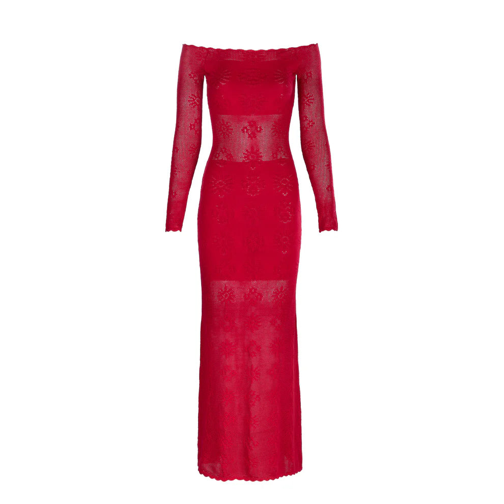 Red Luna Maxi Dress