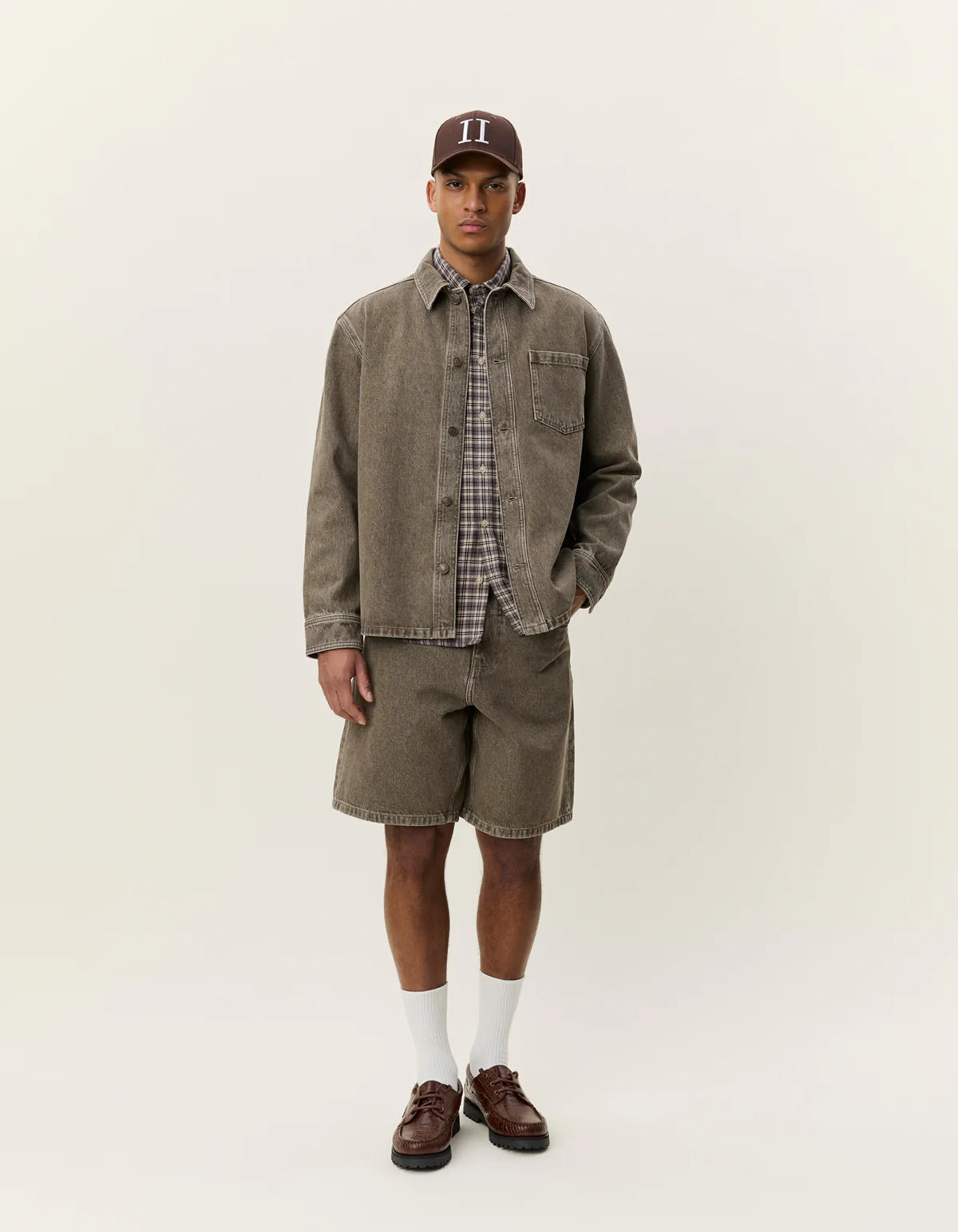 Light Brown Denim Overshirt