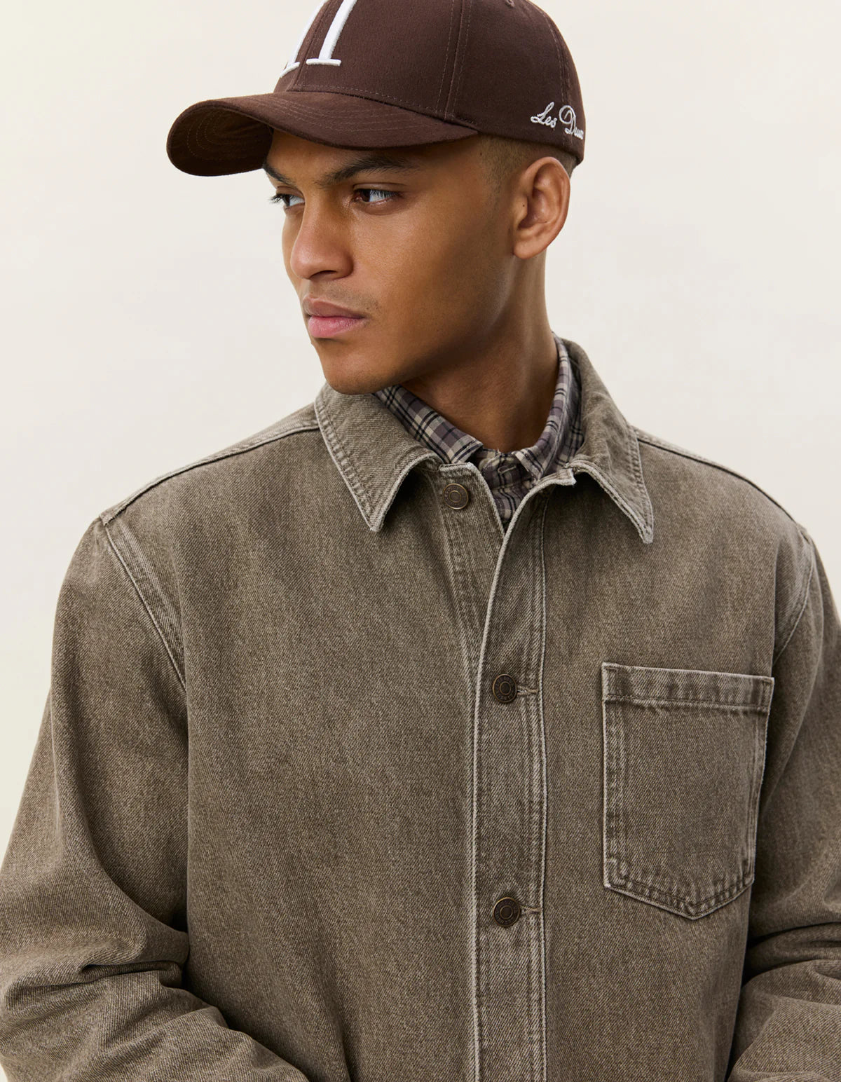 Light Brown Denim Overshirt