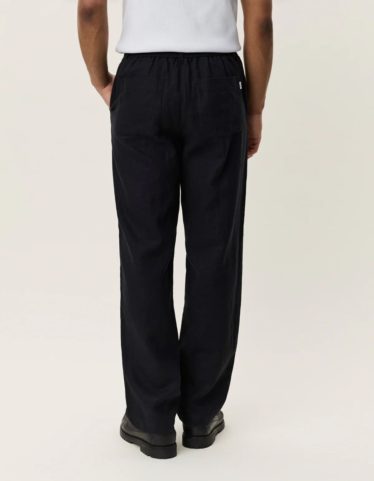 Black Linen Suit Pants
