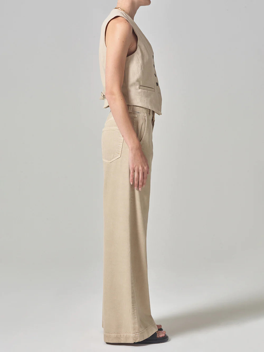 Taos Sand Beverly Trouser