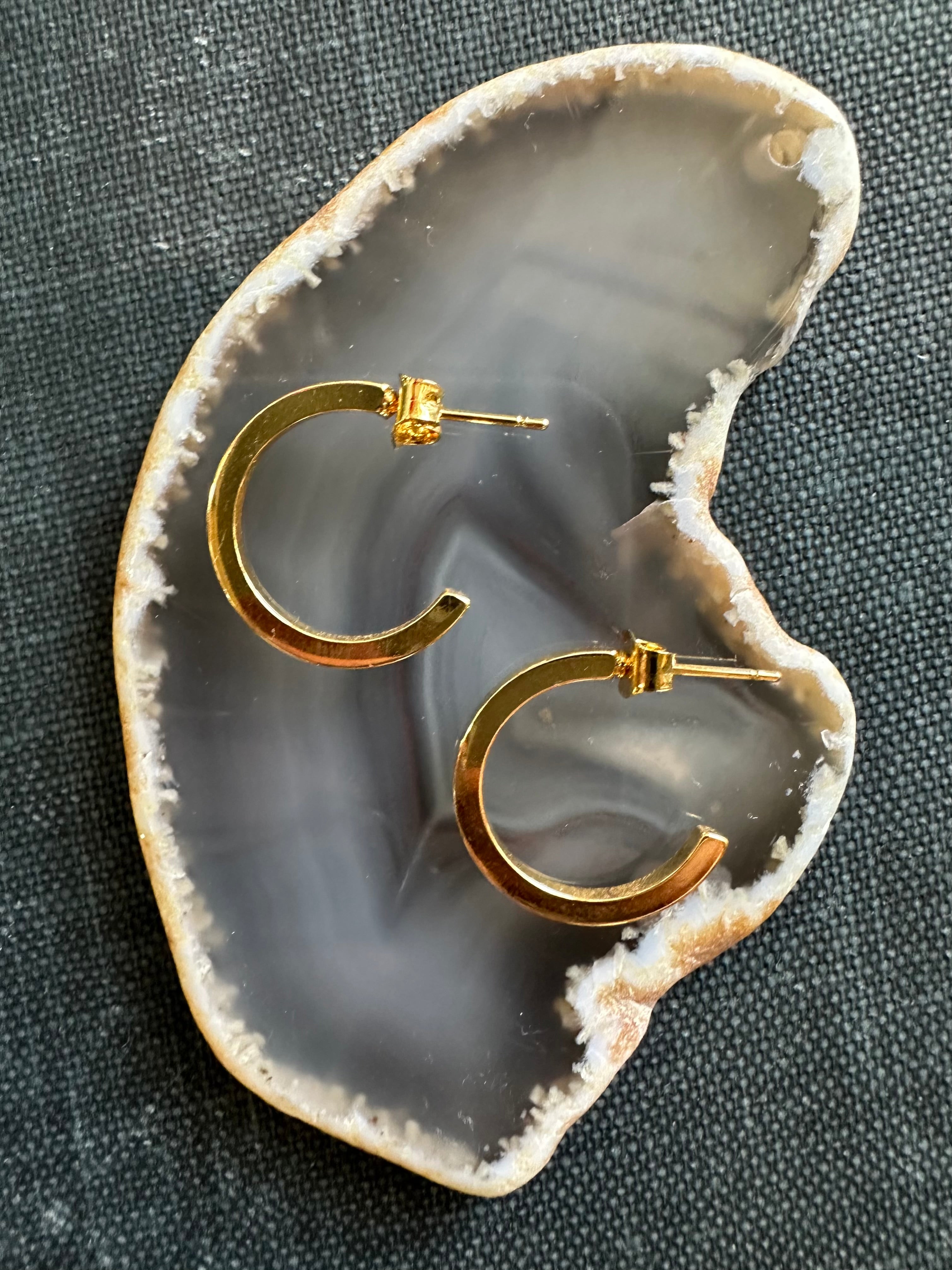 Silver Blake Hoops