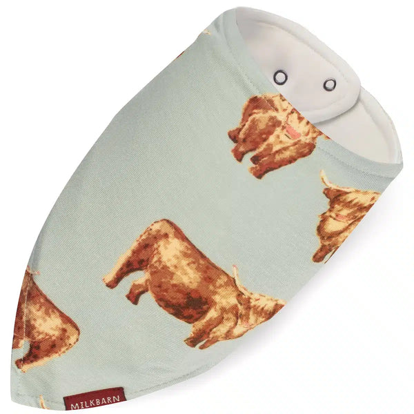 Highland Cow Kerchief Bib