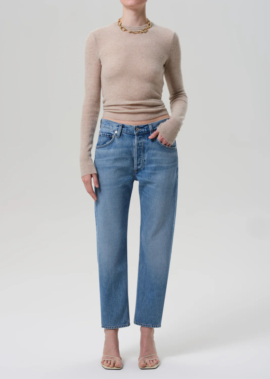 Oatmeal Alessia Crewneck