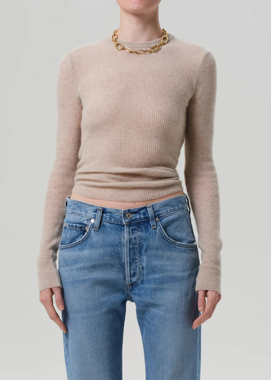 Oatmeal Alessia Crewneck