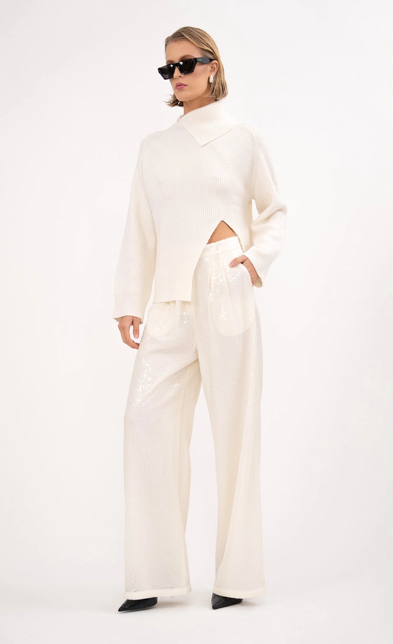 Winter White Roxanne Pant