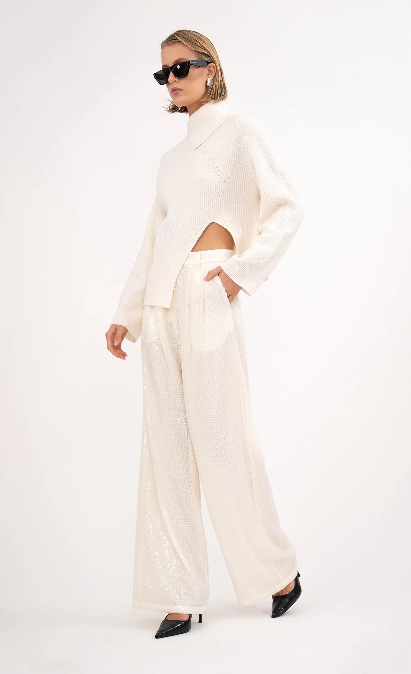 Winter White Roxanne Pant