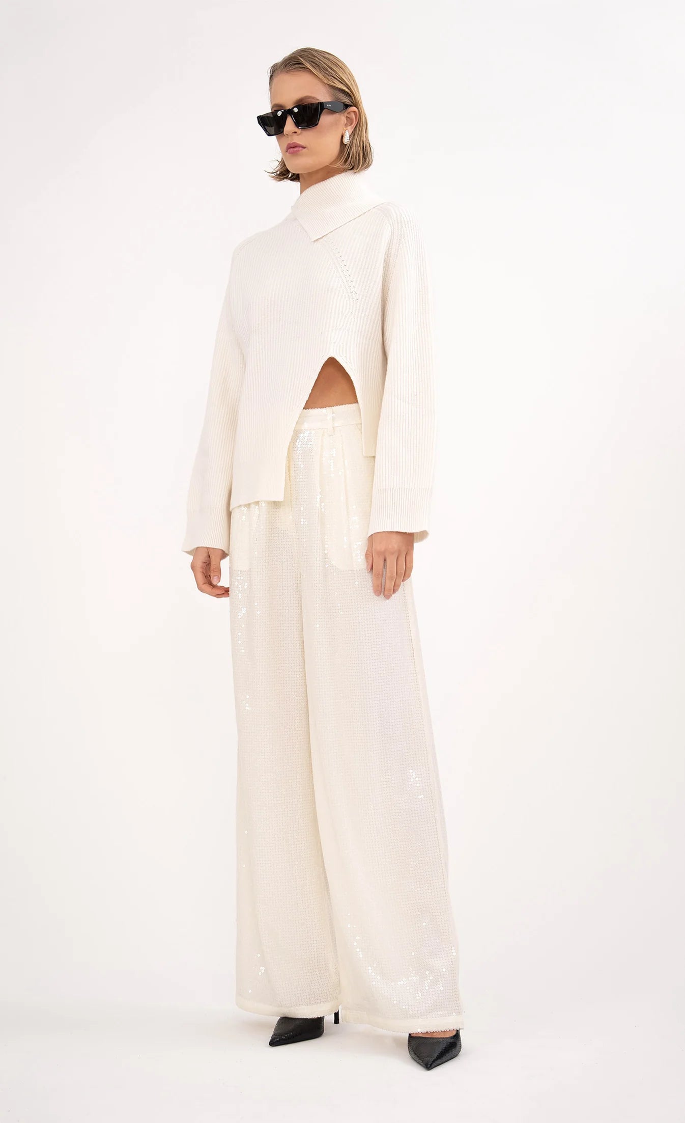 Winter White Roxanne Pant