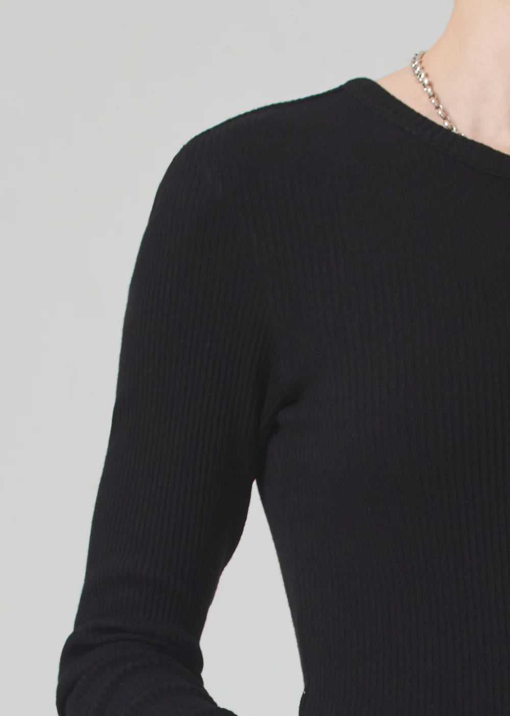 Black Bina Crewneck