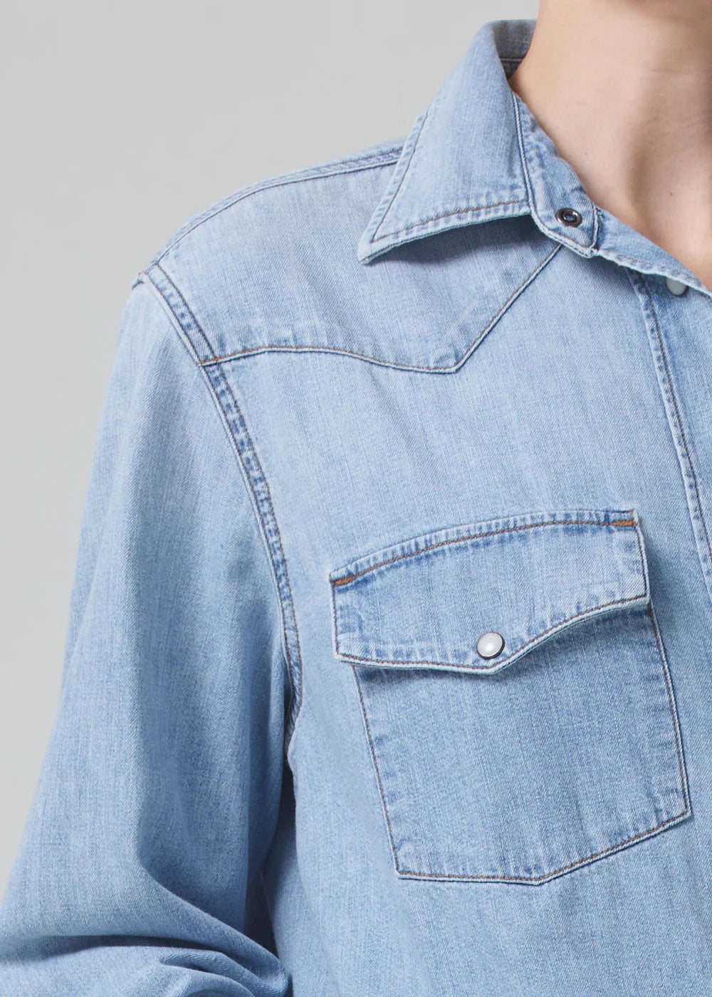 Cropped Western Shirt