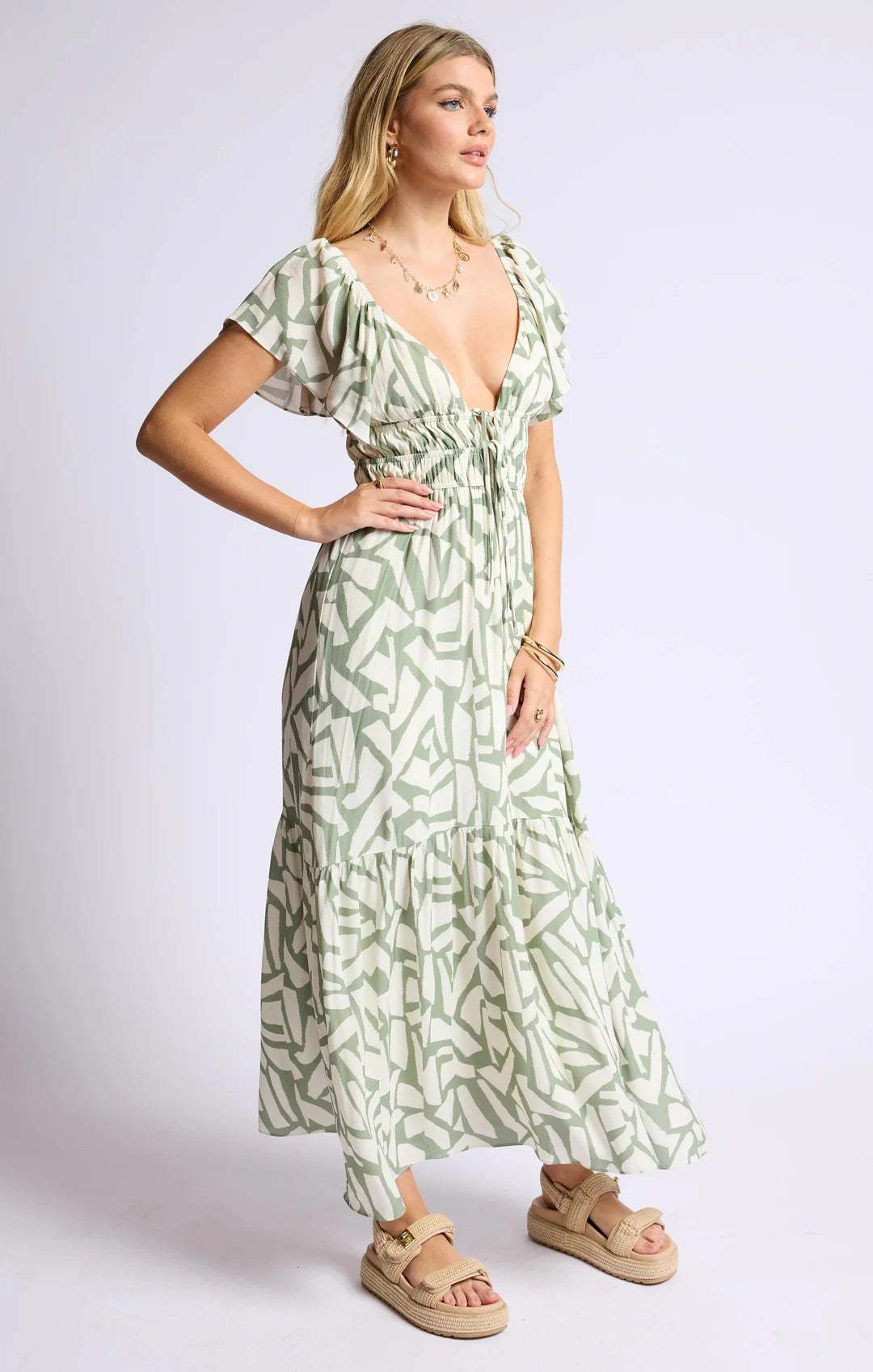 Sage Al Fresco Dress