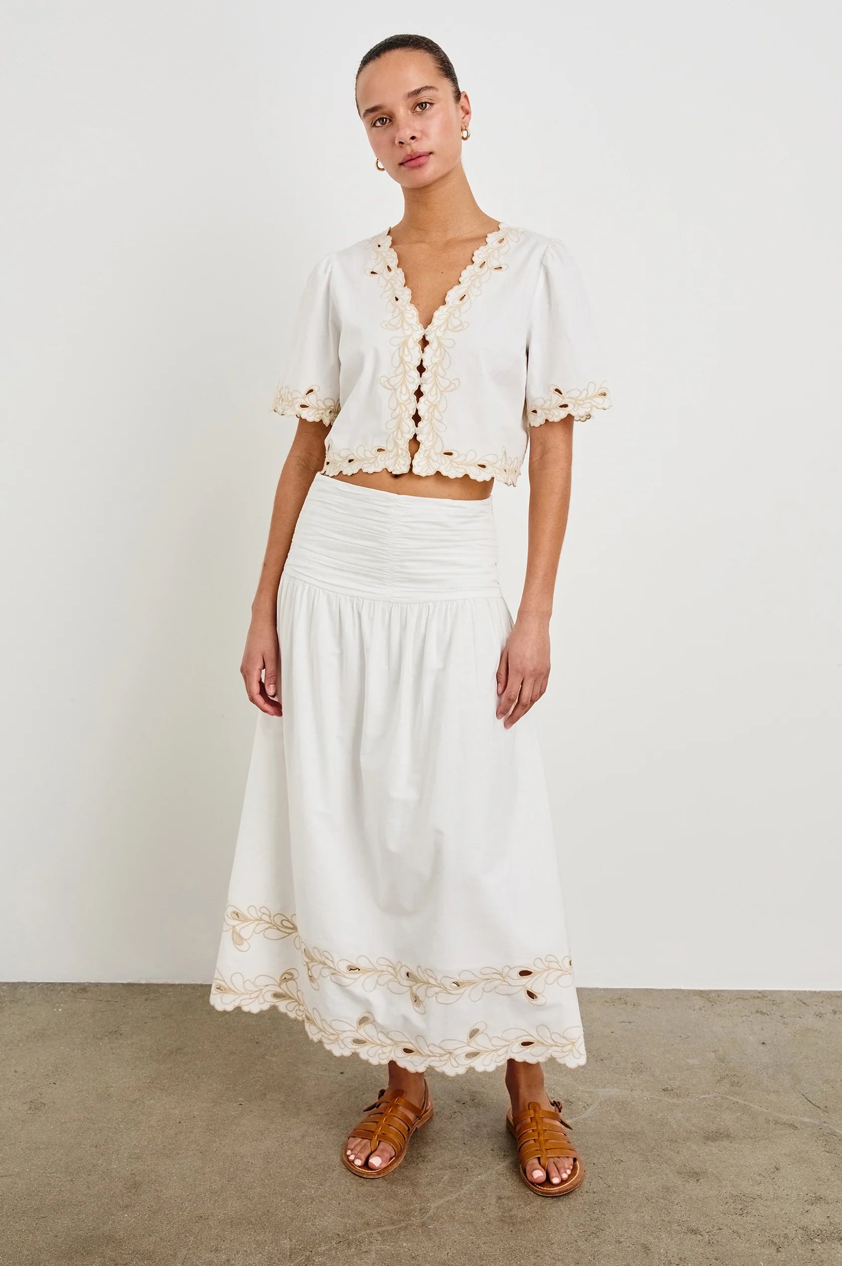 White Cataluna Top