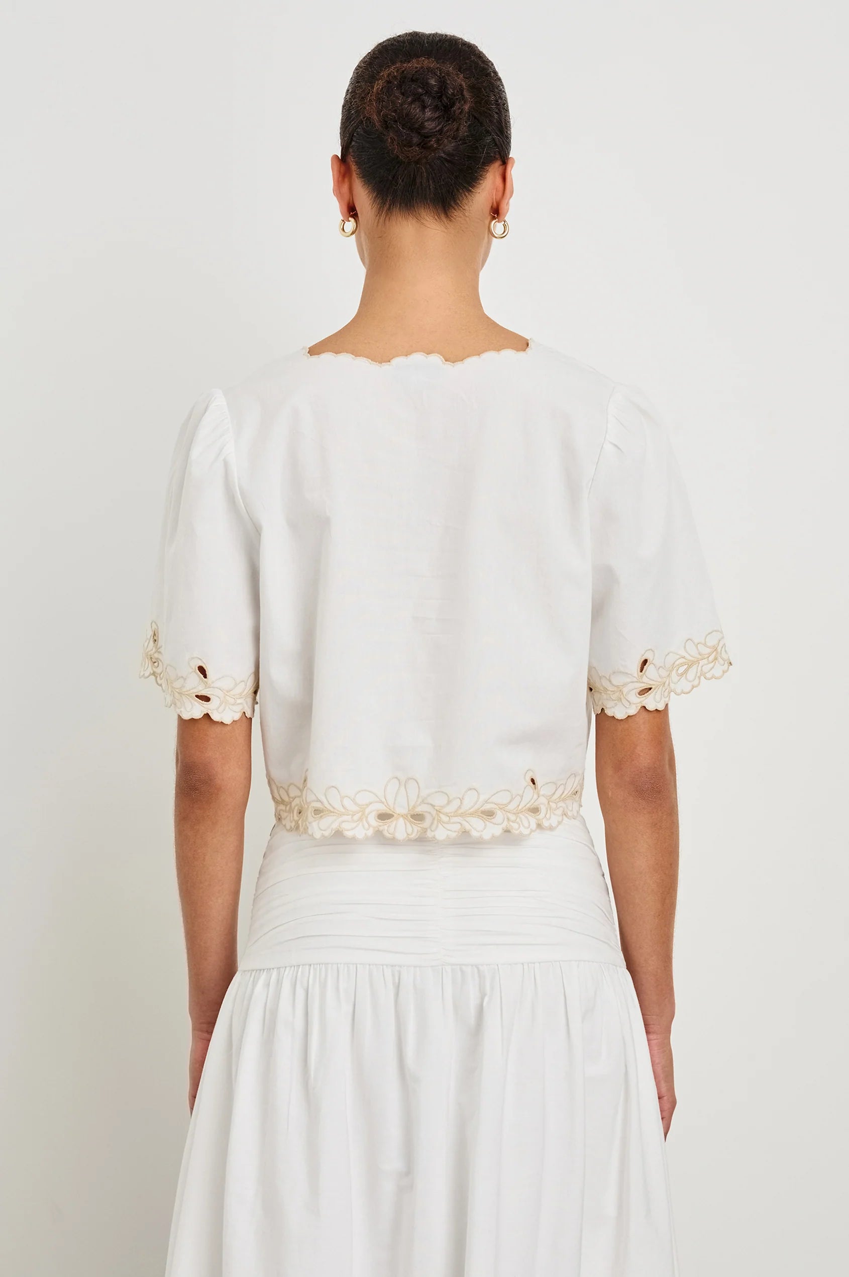 White Cataluna Top