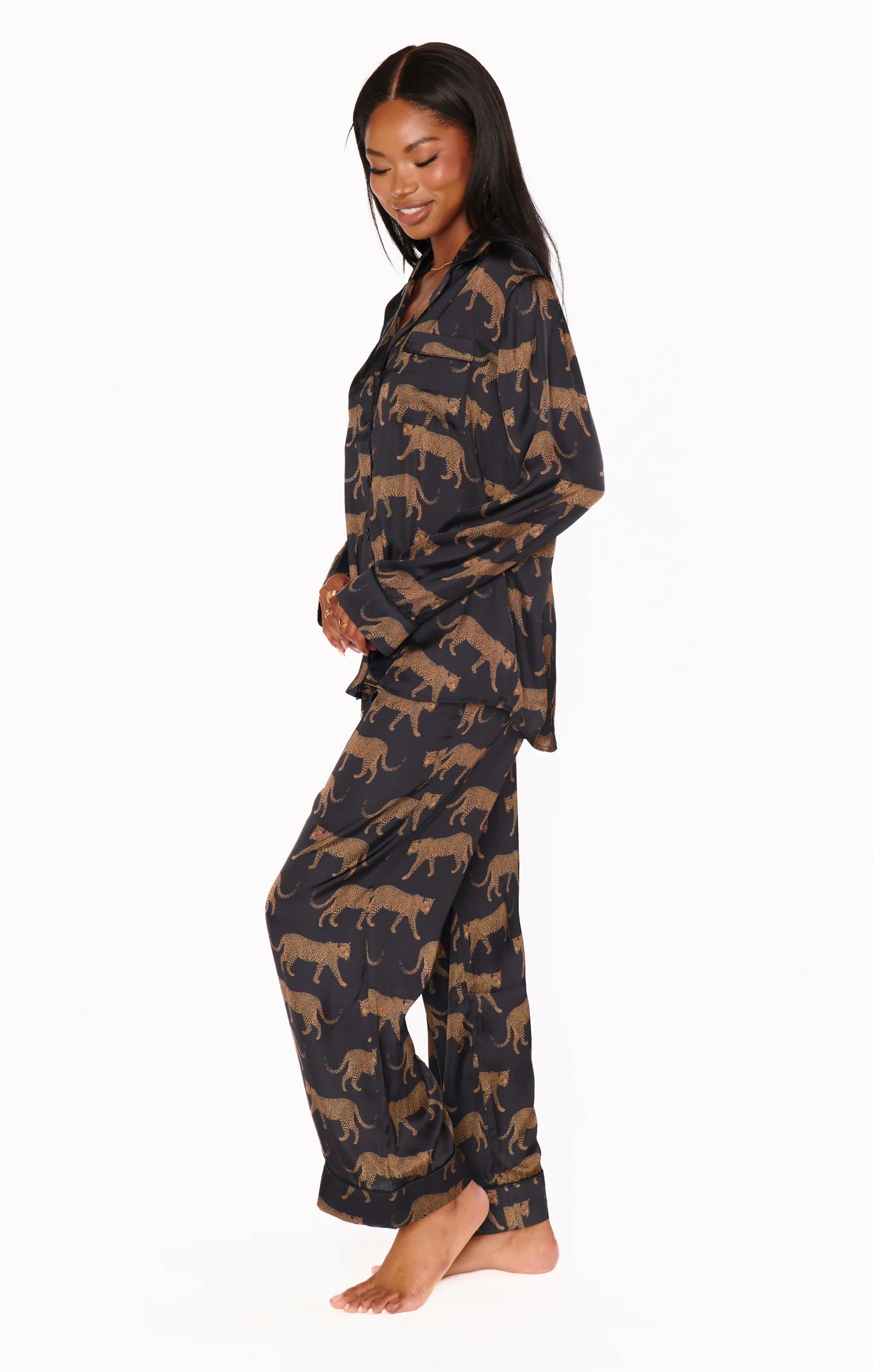 Black Catwalk PJ Set