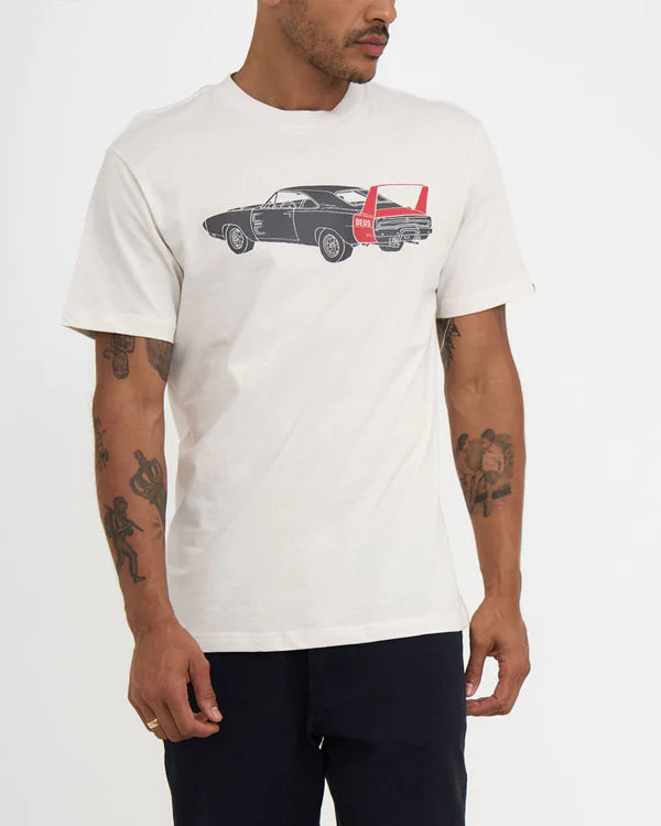 Vintage White Charger Tee