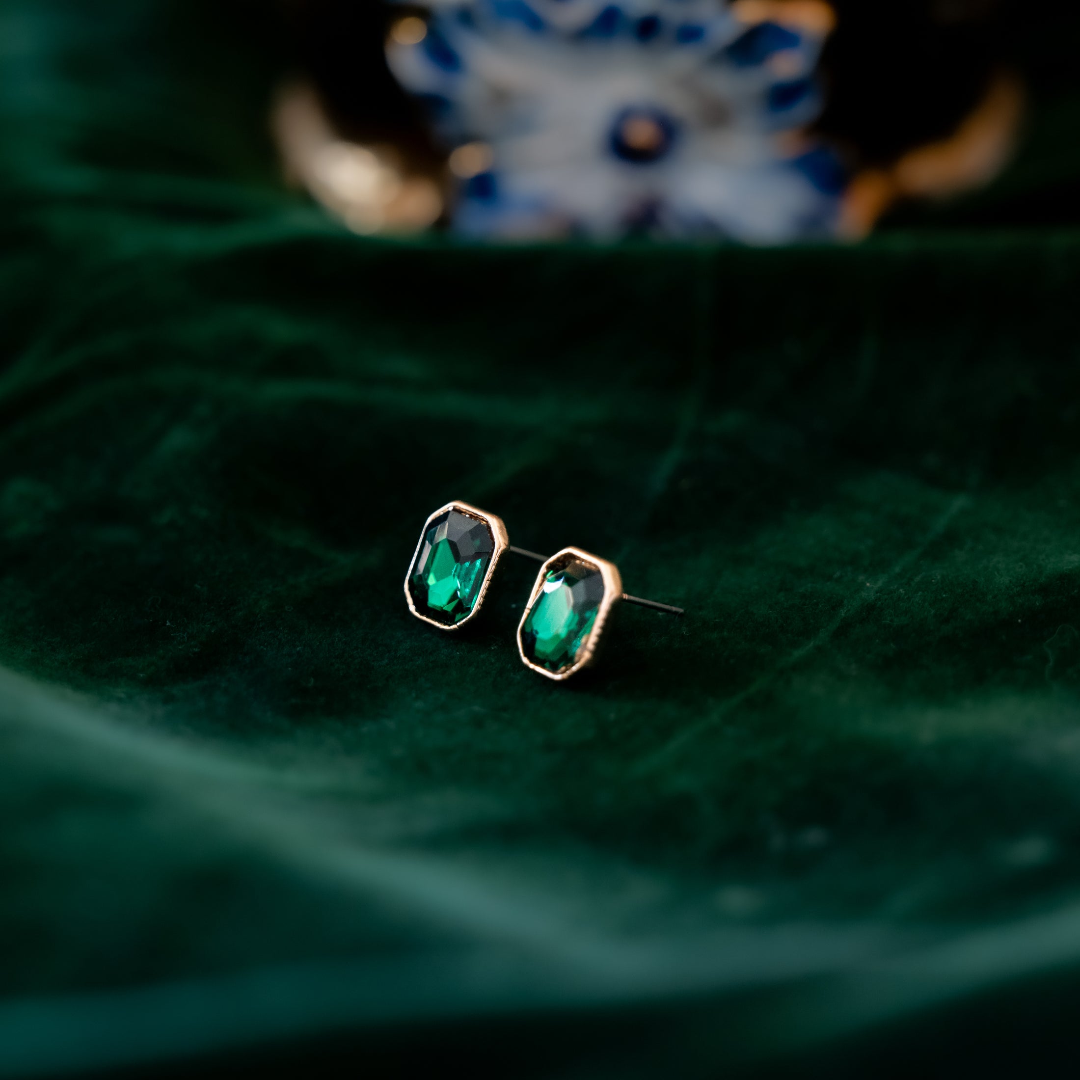 Empress Emerald Studs