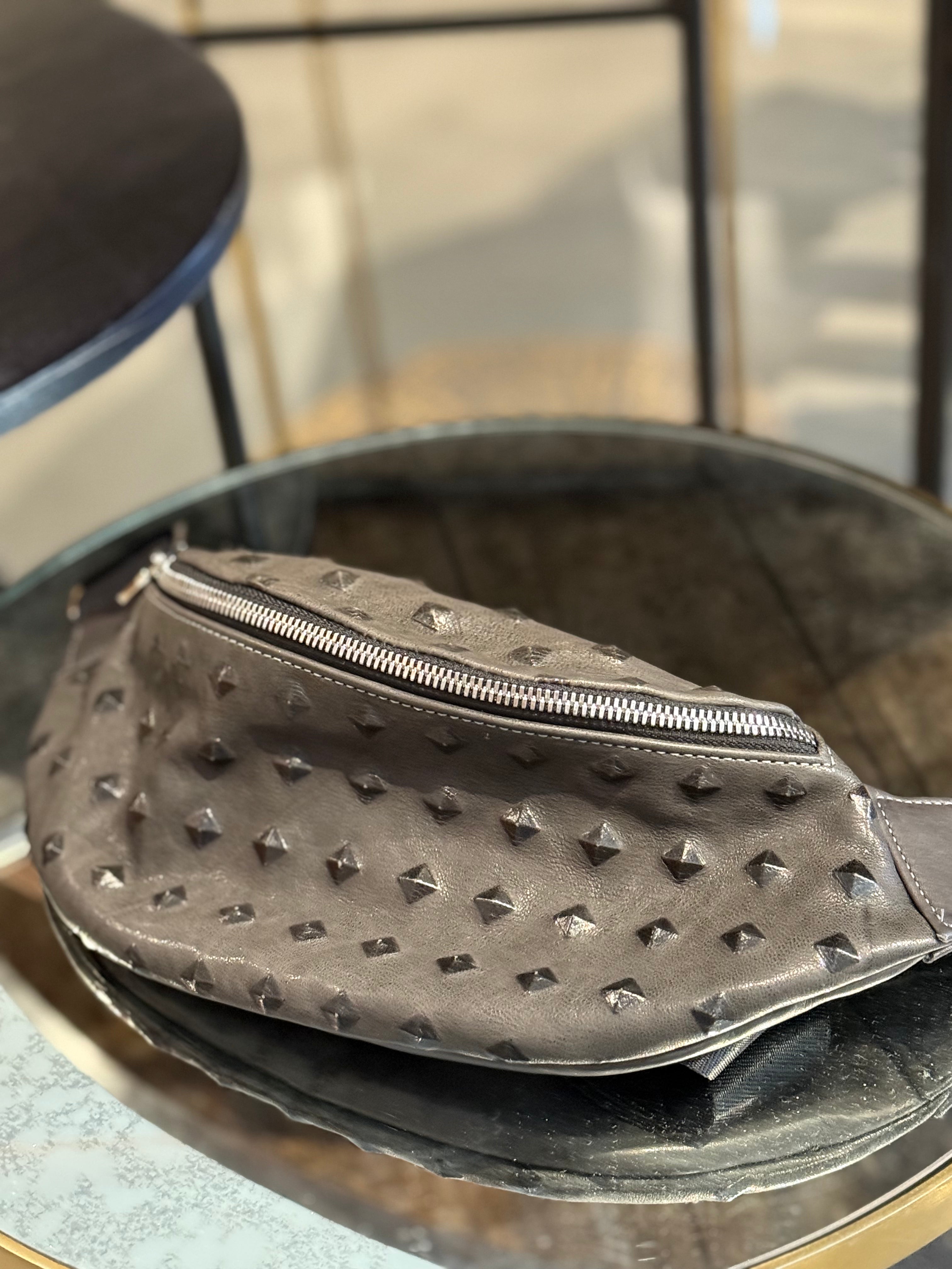 Black Cher Silver Hardware Fanny Pack
